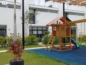 Area de juegos infantiles en residencial Tulum Country Club