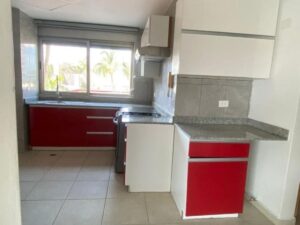 Cocina integral en departamento en renta en Isla Dorada Cancún