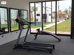 Gimnasio equipado en residencial Tulum Country Club